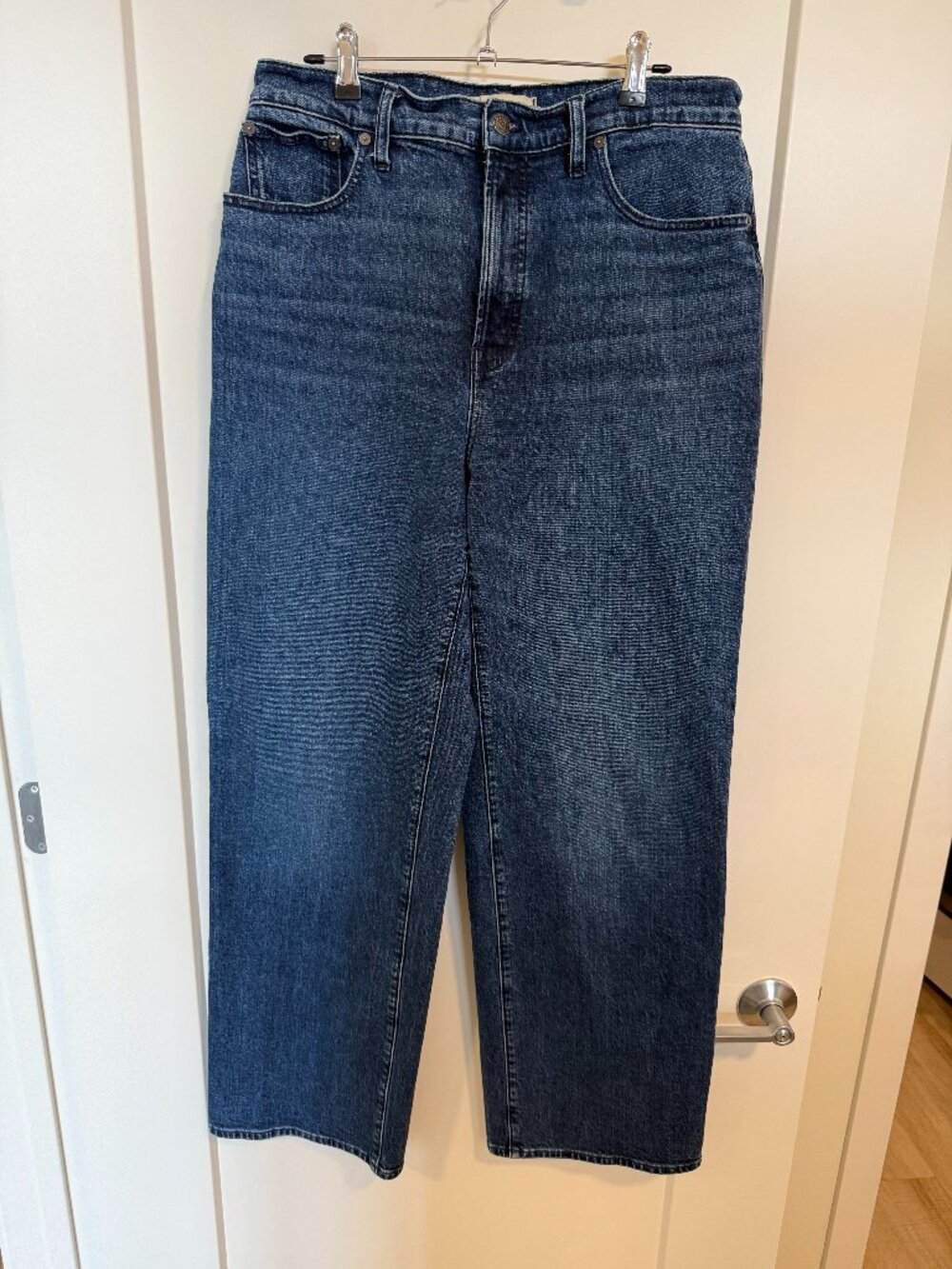 Madewell Perfect Vintage Wide-Leg Dark Wash Jean | 31 T